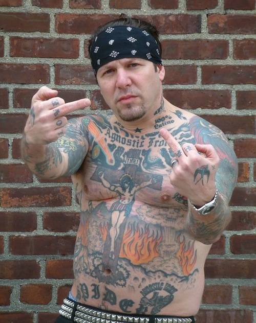 Rodger Miret of Agnostic Front without makeup. . . ????