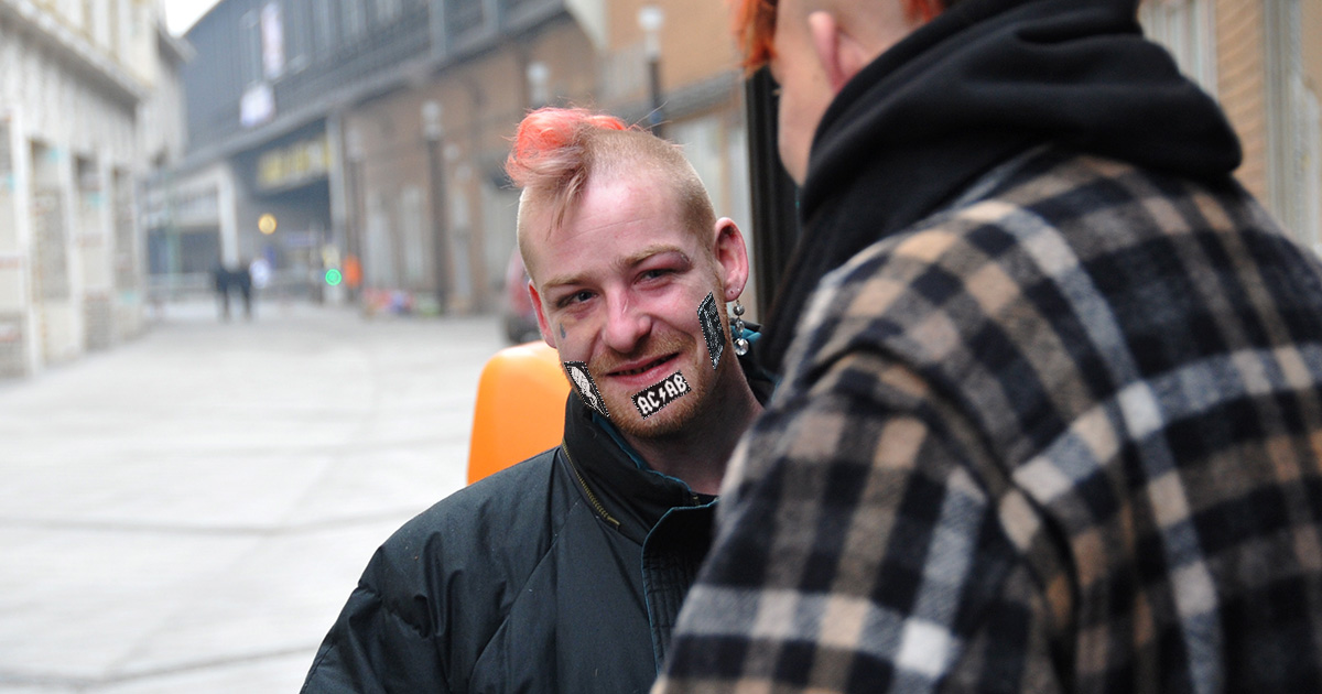 crust, punk, beard, patches