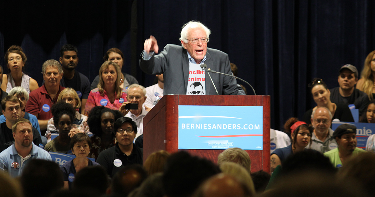 bernie, shirt, stage, democrat, president