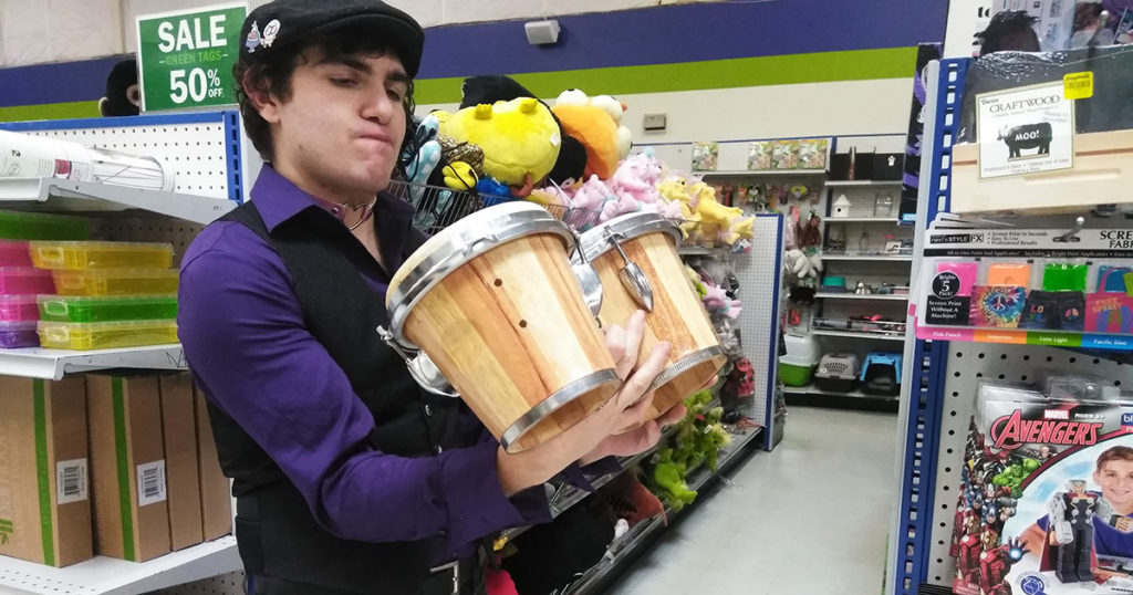 goodwill, bongos, deciding