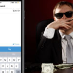 mobster, texting, emoji