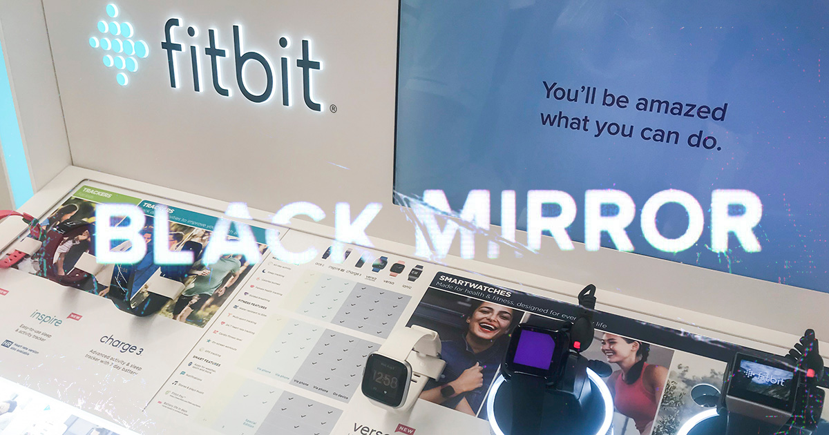 black mirror, fitbit