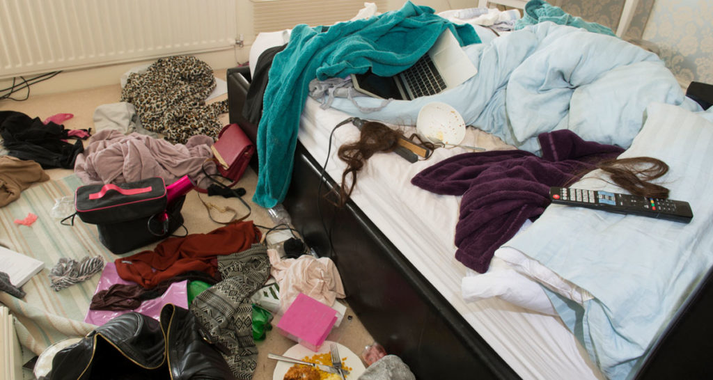 dirty, gross, messy, unkept