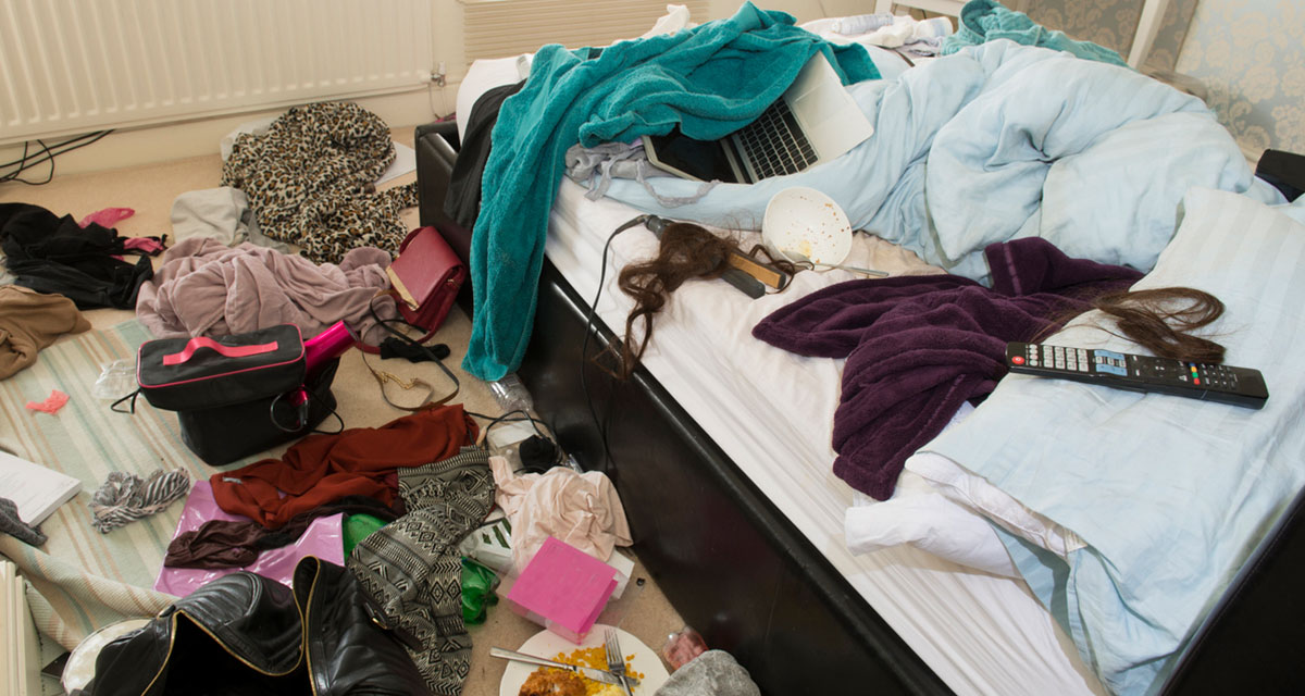 dirty, gross, messy, unkept