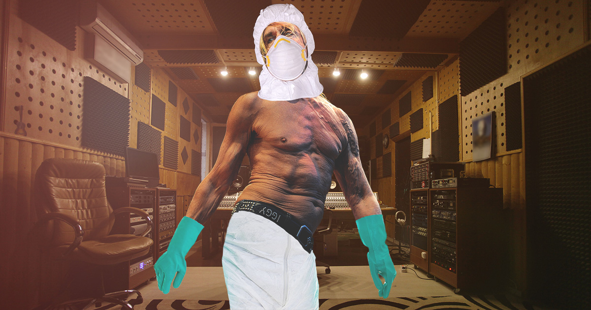 iggy pop, iggy, covid-19, coronavirus, haz mat