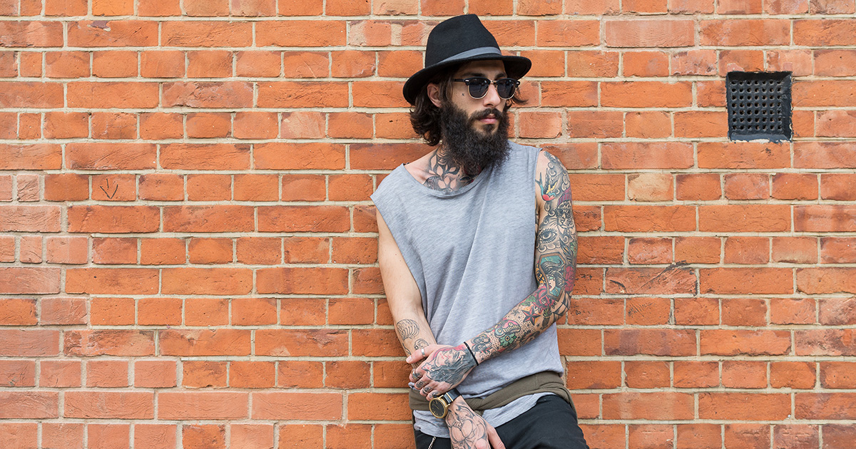 man, hat, beard