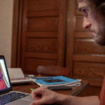 zoom, sad, computer, messy, beard, hair, long, beard, wood, macbook, notebook