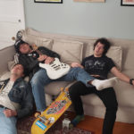 gas leak, guitar, skateboard, leather, dead, sleep, white noise, punk house, dirty, scary