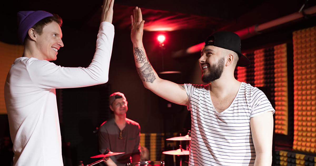 hardcore, metal, powerviolence, reunion, cash grab, guys, stripped shirt, hat, beard, drums, play